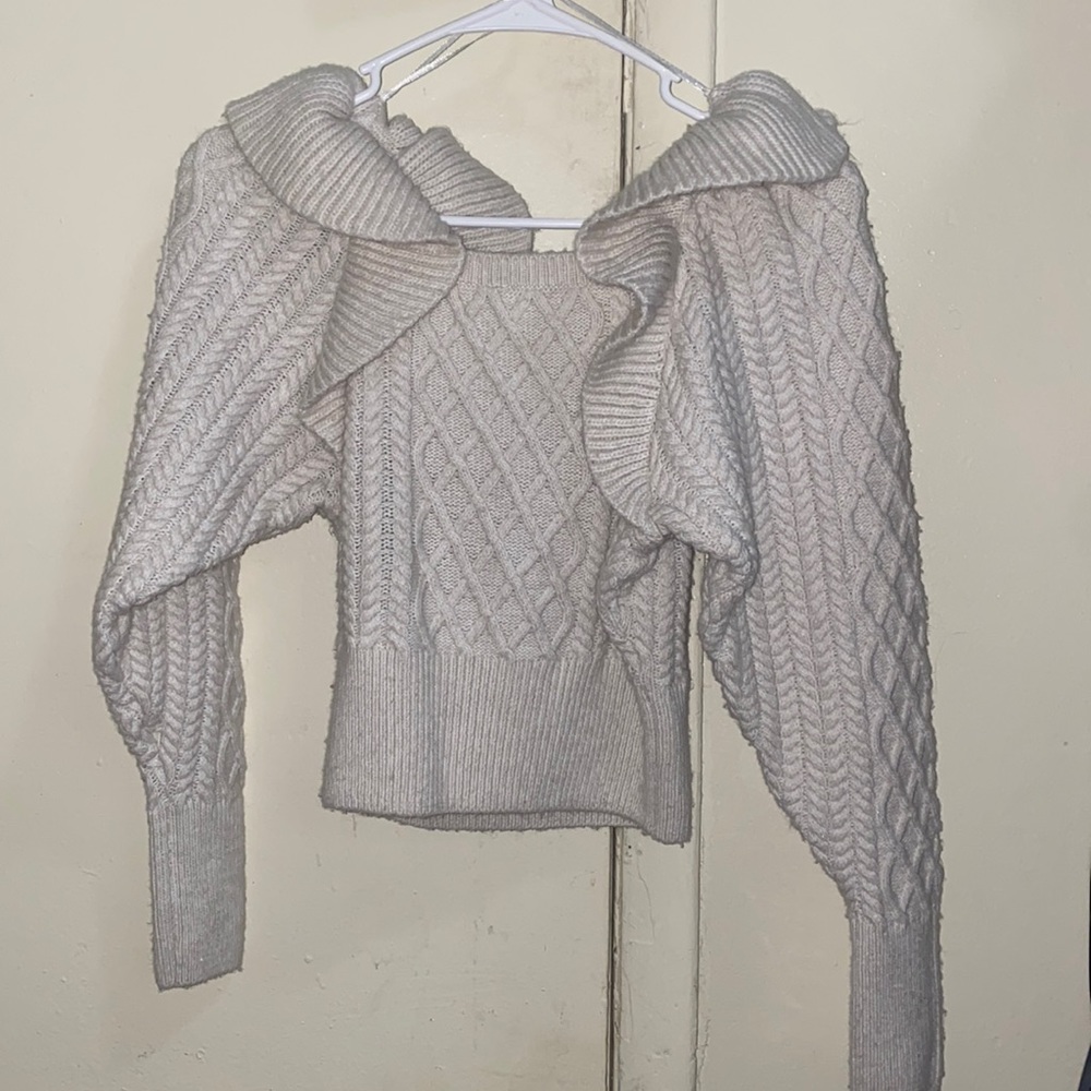 Off Shoulder Sweater